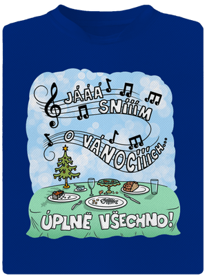 Sním o Vánocích pánské sportovní tričko Royal Blue Mal