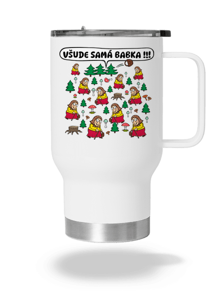 Všude samá babka termohrnek White