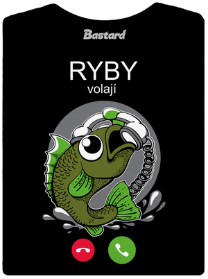 Ryby volají dámské tričko premium Black