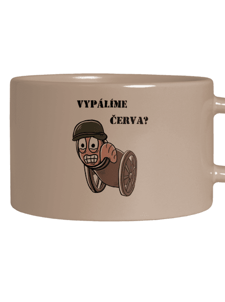 Vypálíme červa? hrnek makronka Brown Macaron