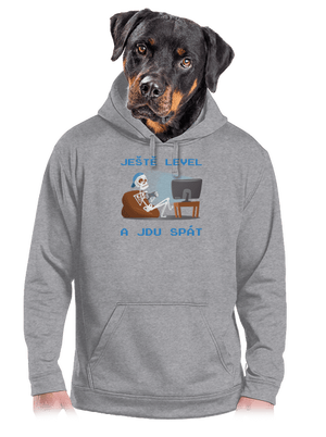 Ještě level pánská mikina klokanka Light Melange