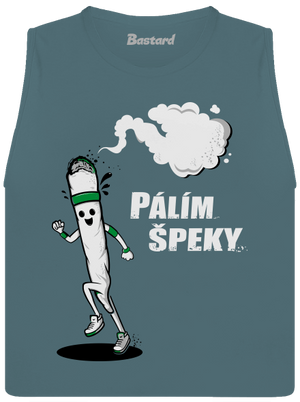 Pálím špeky dámské tílko volné Heather Deep Teal