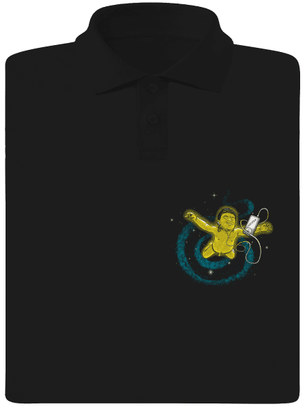 Vesmírná Nirvana pánská polokošile Black