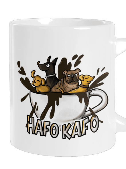 Hafo kafo velký hrnek White