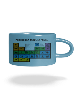 Periodická tabulka hrnek makronka Blue Macaron