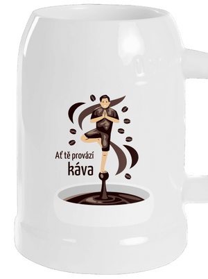 Káva provází půllitr White
