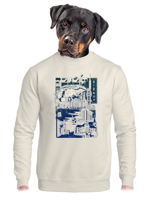 unisex mikina bez kapuce