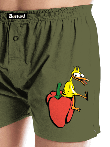 Kuře na paprice pánské trenky Khaki