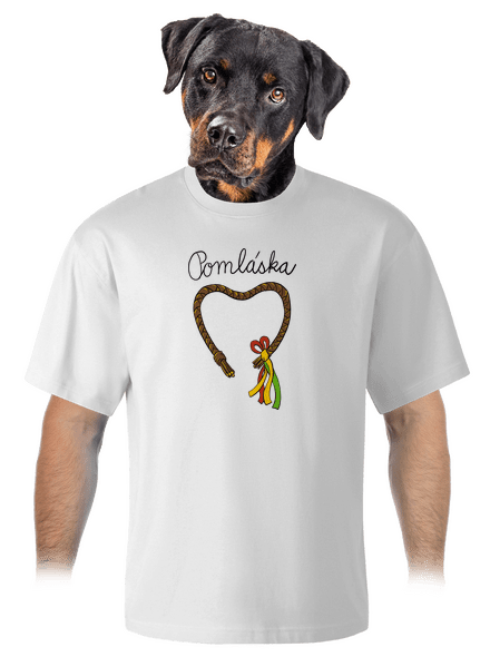 Pomláska unisex tričko oversized White