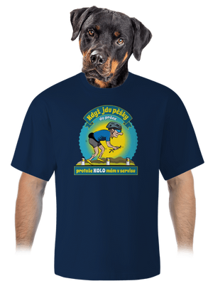 Závislost na kole unisex tričko oversized Midnight Blue