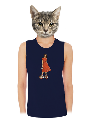 Lodičky dámské tílko volné Navy