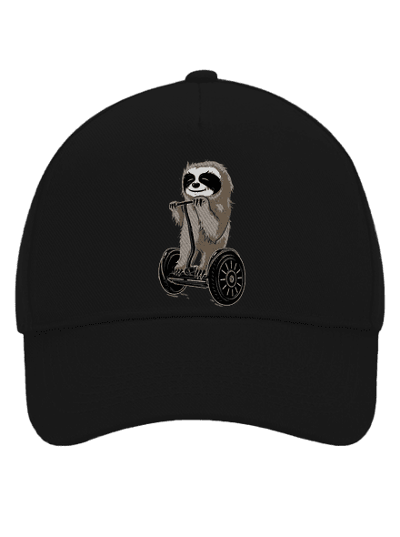 Lenochod kšiltovka baseballka Black