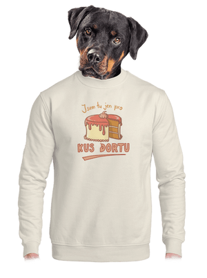 Pro kus dortu unisex mikina bez kapuce Off White