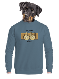 unisex mikina bez kapuce