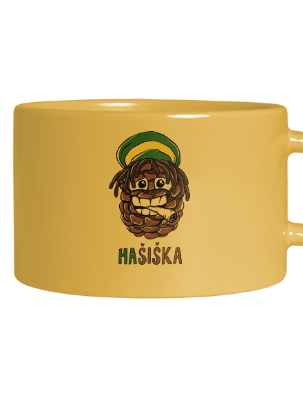Hašiška hrnek makronka Yellow Macaron