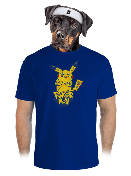 Pokérmon pánské sportovní tričko Royal Blue Mal