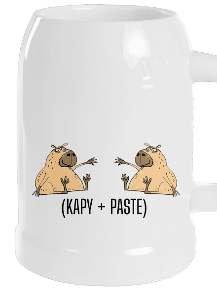 Kapy paste půllitr White