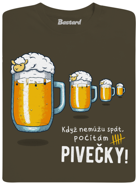 Pivečka pánské tričko Urban Khaki