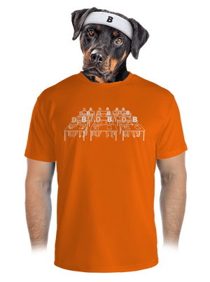 Cimrman: Debil, blbeček pánské sportovní tričko Neon Orange