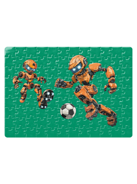 AI fotbal puzzle White