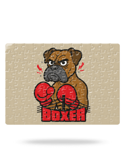 Boxer puzzle White