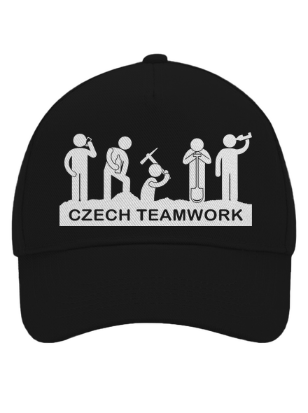 Czech Teamwork kšiltovka baseballka Black