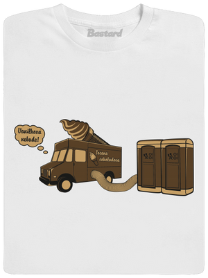 Točená čokoládová dětské tričko White