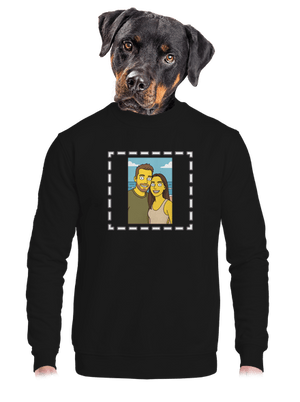 Simpsonovi z vlastní fotky unisex mikina bez kapuce Black