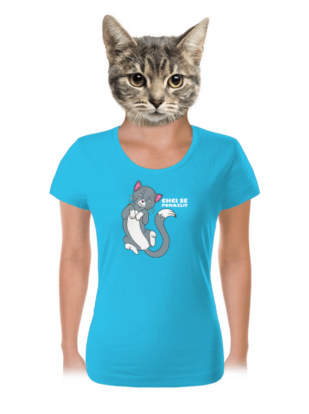 Chci se pomazlit dámské tričko Blue Atol