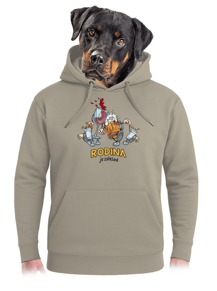 Rodina je základ unisex mikina premium Pastel Macchiato