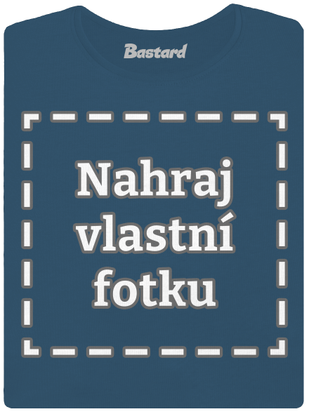 Vlastní potisk dámské tričko premium Petrol Blue