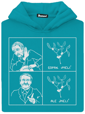 Cimrman: Copak jmelí dětská mikina klokanka Hawaiian Blue