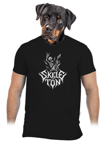 Skeletón pánské tričko Black