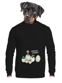 unisex mikina bez kapuce