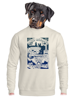 unisex mikina bez kapuce