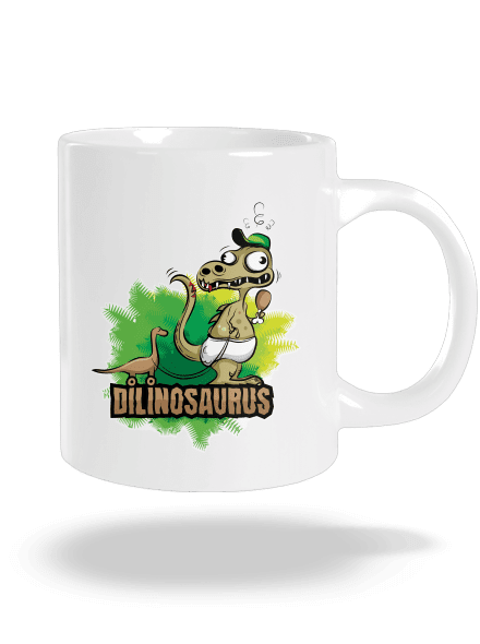 Dilinosaurus velký hrnek White