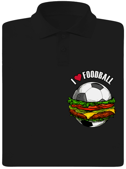 Foodball pánská polokošile Black