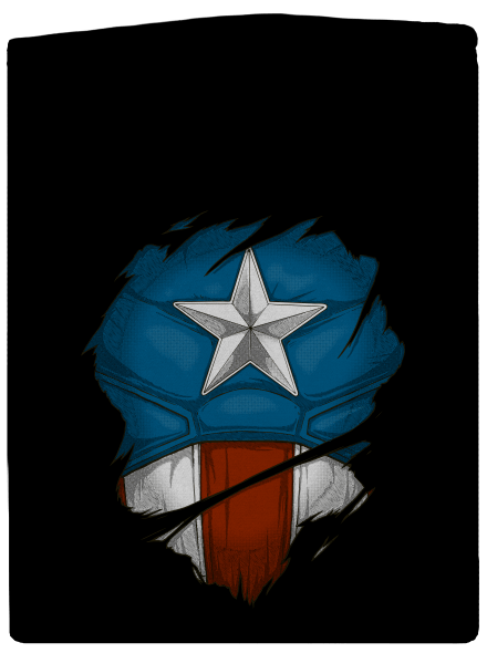 Captain Inside pánská mikina na zip Black