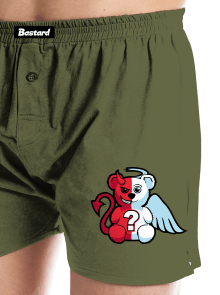Anděl vs. ďábel pánské trenky Khaki