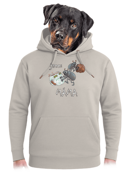 Jsem táta a máma unisex mikina premium Pastel Macchiato
