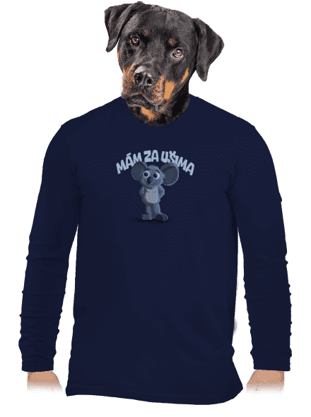 Mám za ušima pánské dlouhý rukáv Navy