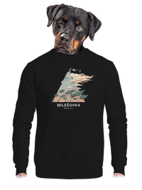 unisex mikina bez kapuce