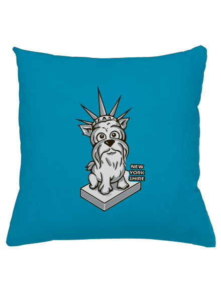 New Yorkshire polštář Blue Turquoise