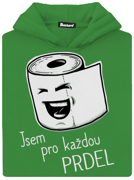Prdel dětská mikina klokanka Kelly Green AWD