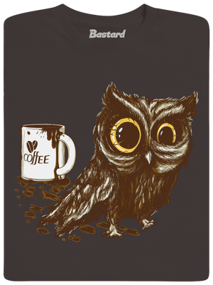 Sova na kofeinu pánské dlouhý rukáv Bear Brown