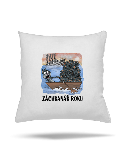 Záchranář roku polštář White