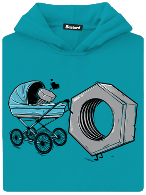 Správná matka dětská mikina klokanka Hawaiian Blue