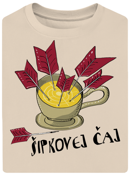 Šipkovej čaj unisex tričko oversized Almond