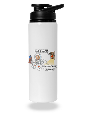 Houstone, mám problém! lahev na vodu White