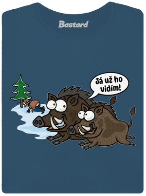 Já už ho vidím dámské tričko premium Petrol Blue